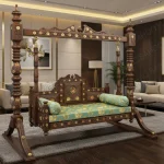 two poster hand crafted indian swing