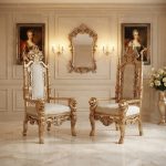 Royal lion hand carved chairs