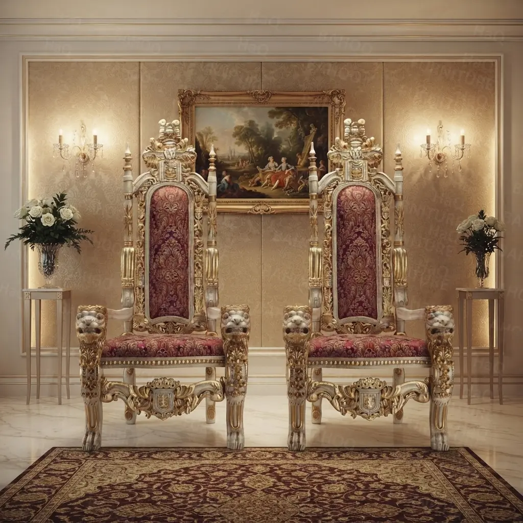 Regal Rosewood King High Back Chairs