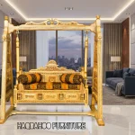 Kashmiri Elegance: Handcrafted Chinioti Swing with Customizable Splendor