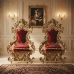 Asian Wedding Golden Chairs