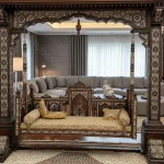 Haq Bahoo Furniture Presents the Sultan Wooden Swing: Majestic Craftsmanship for Royal Elegance