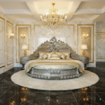 Round Silver Bed Design