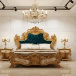 bed design in pakistan with price. it include two side table dressing with bed.