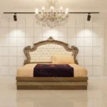 furniture for bridal room have bed along with side table and dressing at haq bahoo furniture chiniot