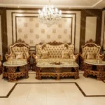 Queen Classic Sofa – Luxury 7 Seater Sofa Set | Haq Bahoo Furniture