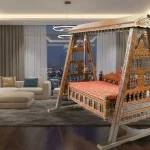 Buy wooden jhoola for small houses and wedding hall