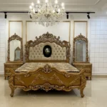 jinnah bed furniture made in pakistan by haq bahoo furniture chiniot