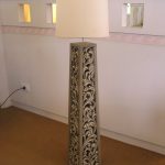 leaf carved lamp model