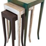 multi color nesting tables set
