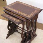 nesting coffee tables made in rosewood by haq bahoo furniture