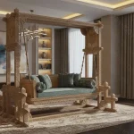 Luxury wooden cane swing in Pakistan