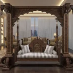 wooden antique swing
