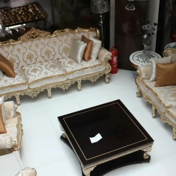 Handmade rosewood 7-seater sofa set – Habit Furniture style alternative