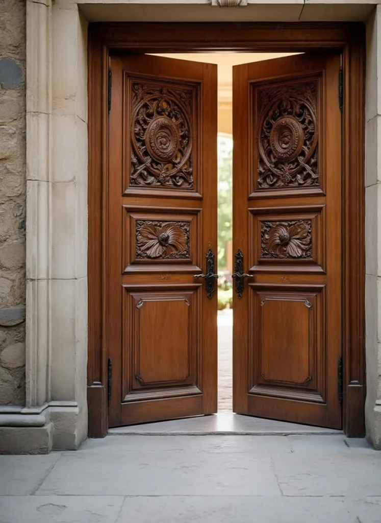 Carved Wood Front Door Pakistan – Heritage Style