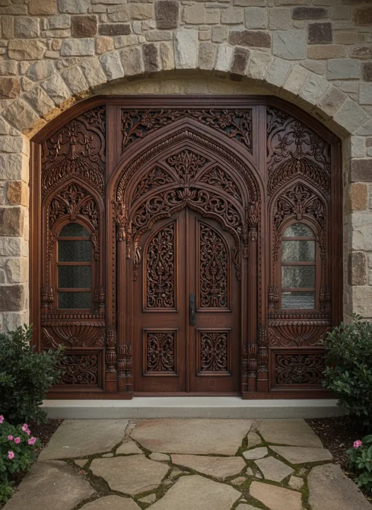 Wooden Front Doors Middle East – Custom Artistry