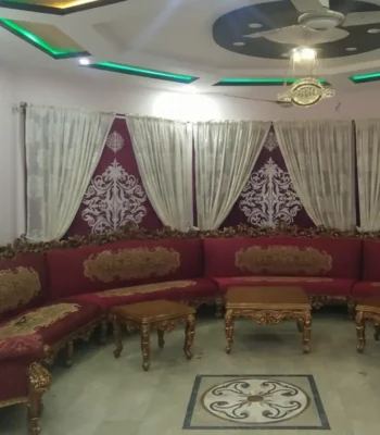 Arabic Sofa in Rosewood – Handcrafted by Haq Bahoo Furniture