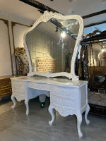 white pearl bedroom dressing with mirror in rawalpindi furniture market