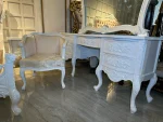 white pearl bed dresser picture