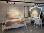 white pearl bed set in furniture market rawalpindi