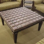 Box coffee table set in rosewood with 42x42x18 inch center table and 24x24x22 inch side tables by haq bahoo chiniot furniture pakistan