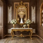 luxury narrow console table