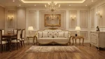 Luxury living room sofa with 7 seater design by Haq Bahoo Furniture