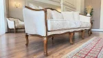 French-Luxury Wooden Sofa Set For Sale - Image 5