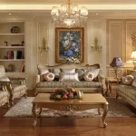 Modern style 7 seater sofa set by Haq Bahoo Furniture