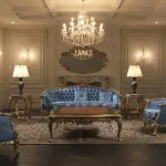 Luxury sofa set for drawing room by Haq Bahoo Furniture Pakistan